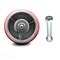 Service Caster Go Mini's Moving Portable Storage Container Replacement Wheel with Zerk Axle Nut GOM-SCC-PUR630-RS-ZAN345 - alternate 1